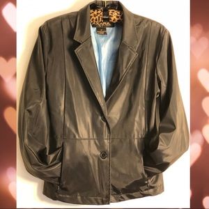 AXARA New York Black Rain Coat with blue lining